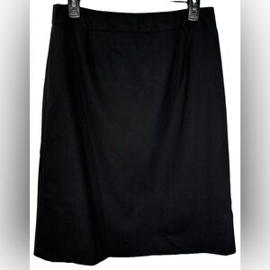 Pendleton 12 Black Wool Blend A-line Skirt